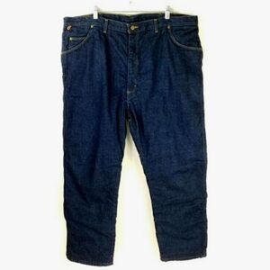 Wrangler Rugged Wear Insulated Lined Dark Wash Relaxed Fit Denim Jean Mens 44x30